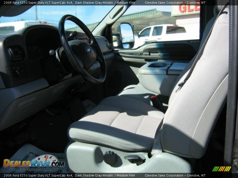 2006 Ford F250 Super Duty XLT SuperCab 4x4 Dark Shadow Gray Metallic / Medium Flint Photo #11