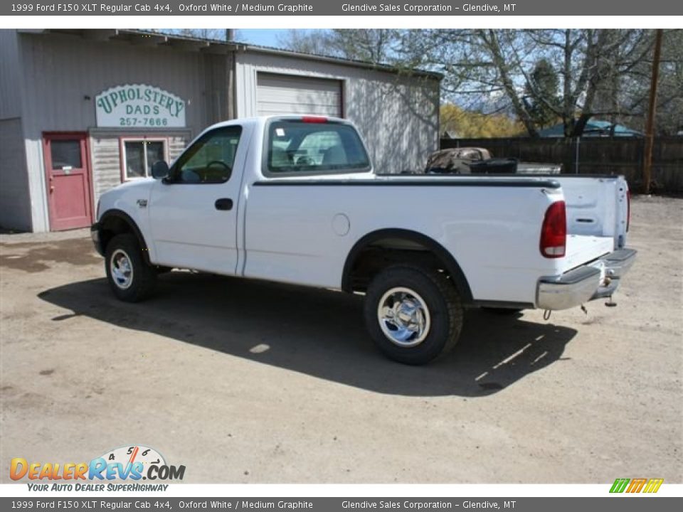 1999 Ford F150 XLT Regular Cab 4x4 Oxford White / Medium Graphite Photo #4