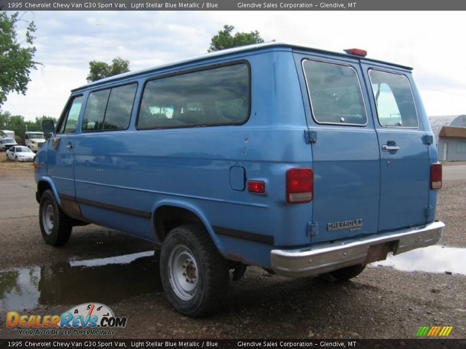 1995 Chevrolet Chevy Van G30 Sport Van Light Stellar Blue Metallic / Blue Photo #4