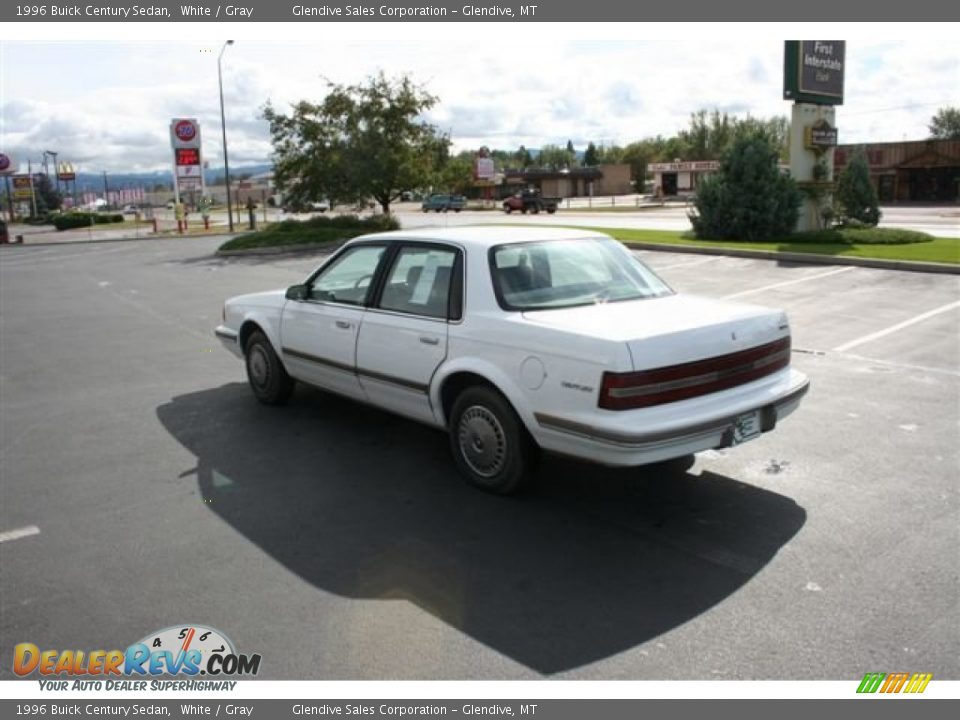 1996 Buick Century Sedan White / Gray Photo #8