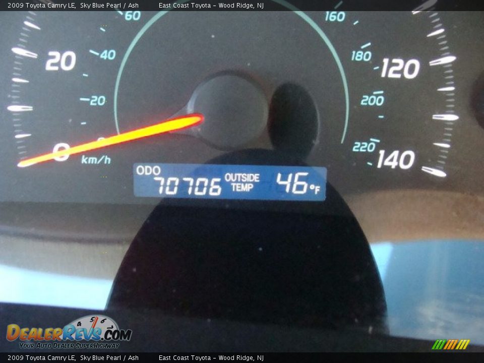 2009 Toyota Camry LE Sky Blue Pearl / Ash Photo #10