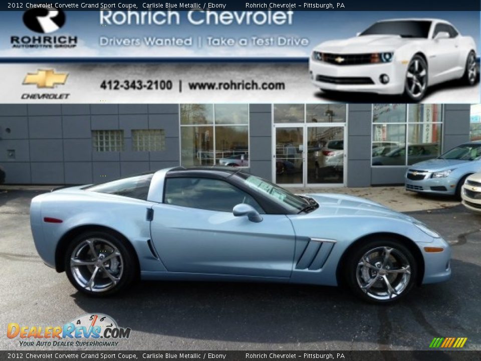 2012 Chevrolet Corvette Grand Sport Coupe Carlisle Blue Metallic / Ebony Photo #1