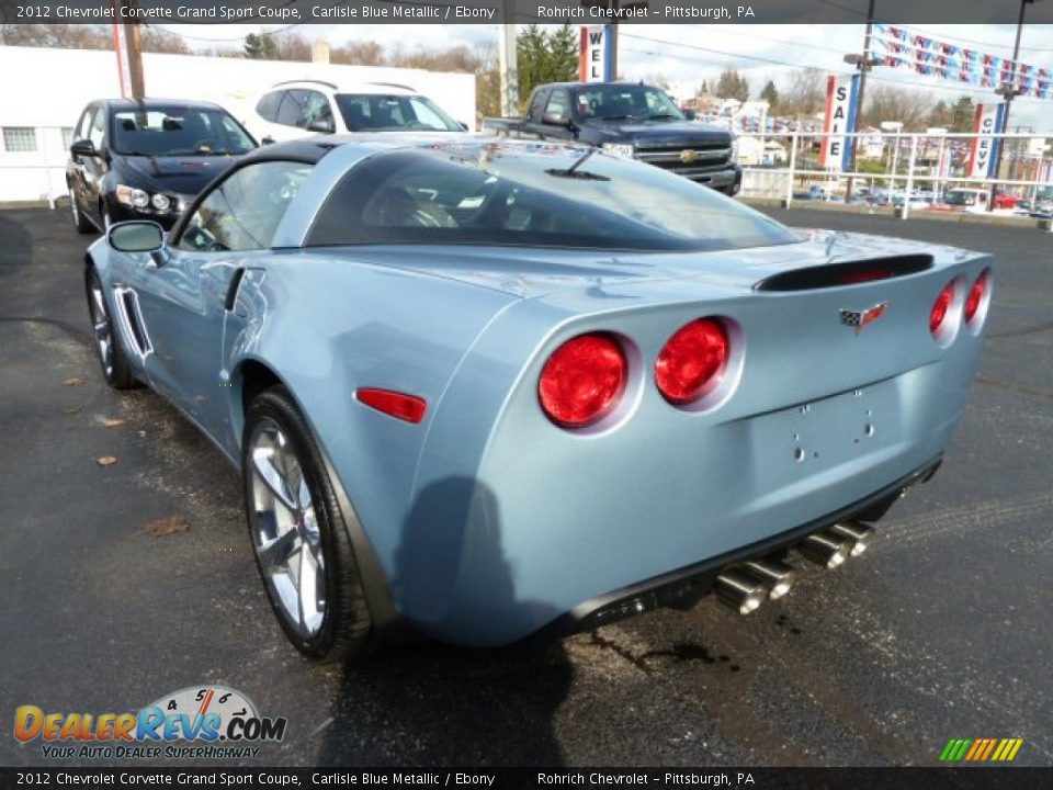 Carlisle Blue Metallic 2012 Chevrolet Corvette Grand Sport Coupe Photo #4