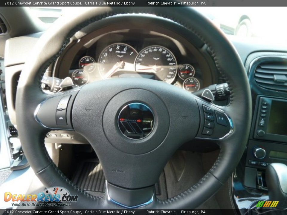 2012 Chevrolet Corvette Grand Sport Coupe Steering Wheel Photo #14