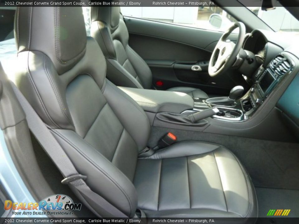 Ebony Interior - 2012 Chevrolet Corvette Grand Sport Coupe Photo #16