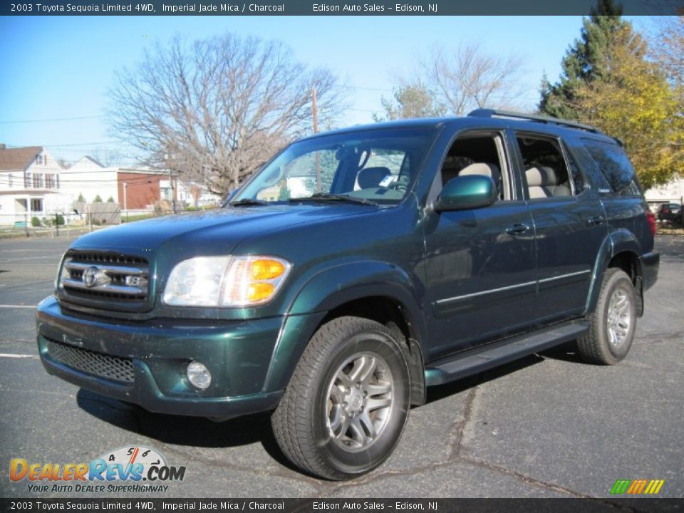 2003 Toyota Sequoia Limited 4WD Imperial Jade Mica / Charcoal Photo #2
