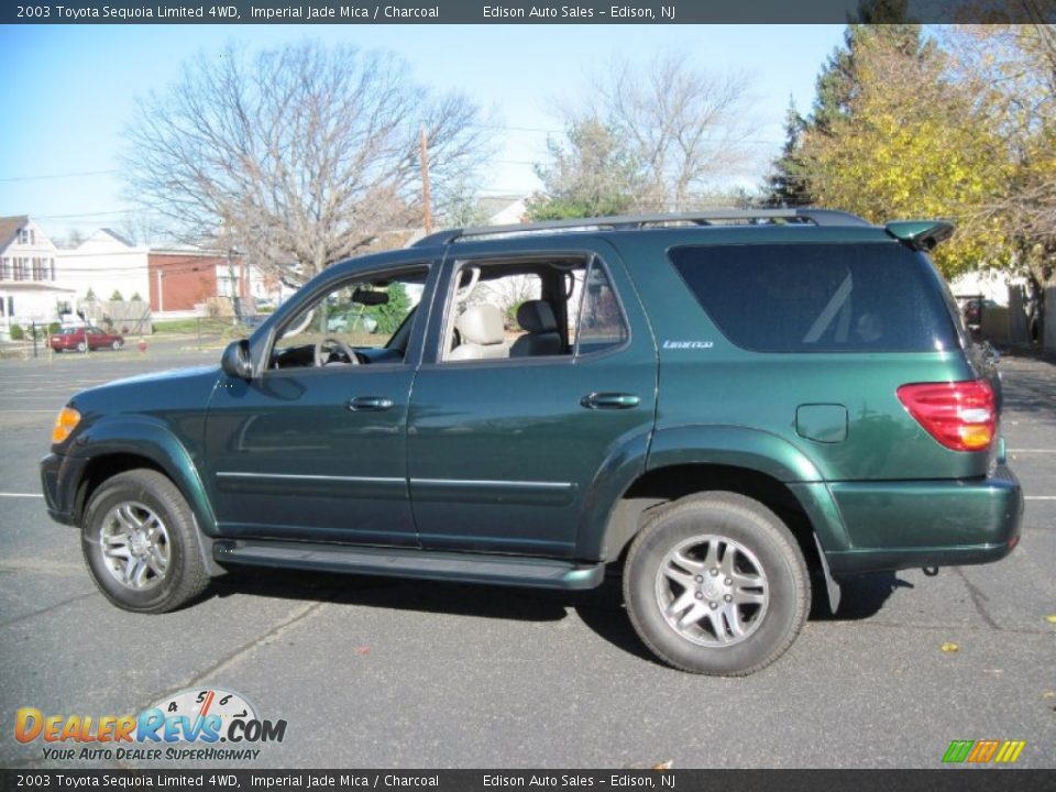 2003 Toyota Sequoia Limited 4WD Imperial Jade Mica / Charcoal Photo #4