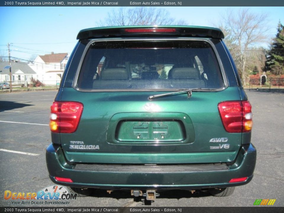 2003 Toyota Sequoia Limited 4WD Imperial Jade Mica / Charcoal Photo #6