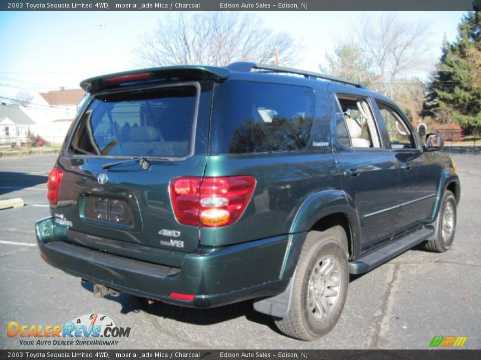 2003 Toyota Sequoia Limited 4WD Imperial Jade Mica / Charcoal Photo #7