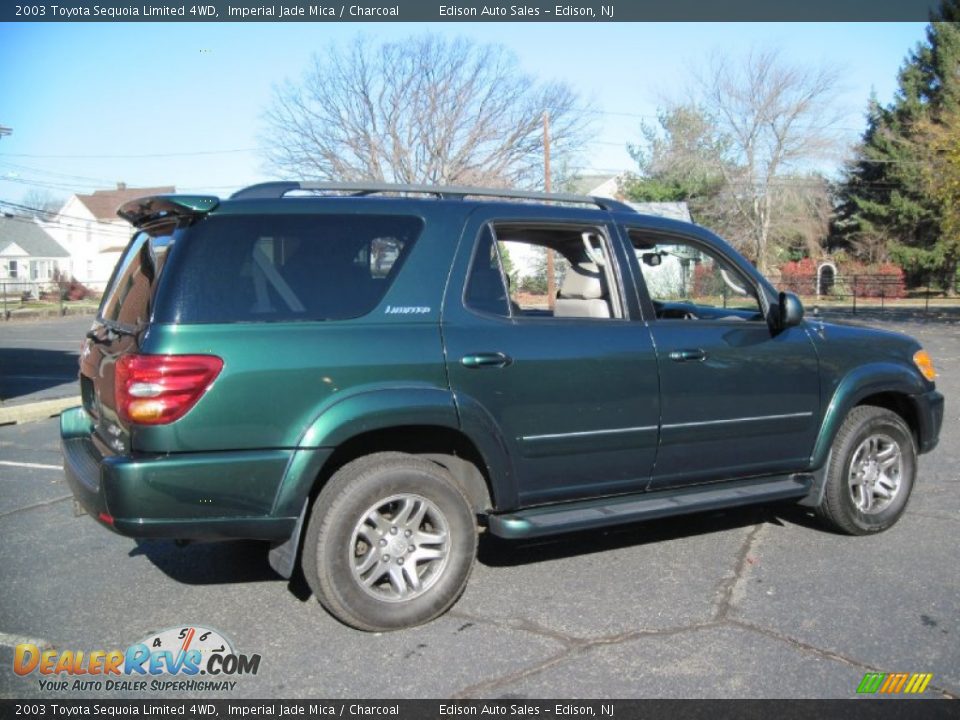 2003 Toyota Sequoia Limited 4WD Imperial Jade Mica / Charcoal Photo #8