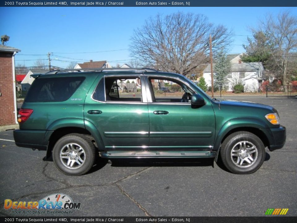 2003 Toyota Sequoia Limited 4WD Imperial Jade Mica / Charcoal Photo #9