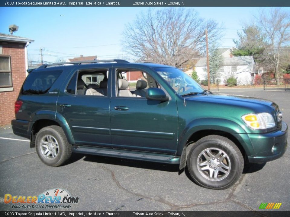2003 Toyota Sequoia Limited 4WD Imperial Jade Mica / Charcoal Photo #10