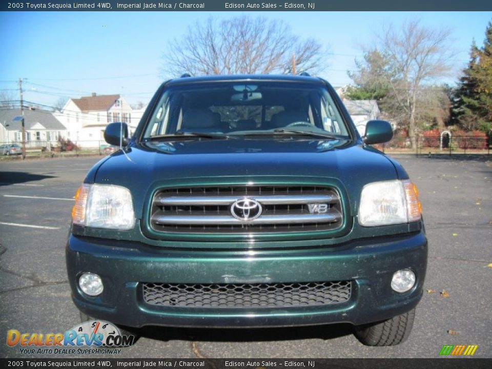 2003 Toyota Sequoia Limited 4WD Imperial Jade Mica / Charcoal Photo #12