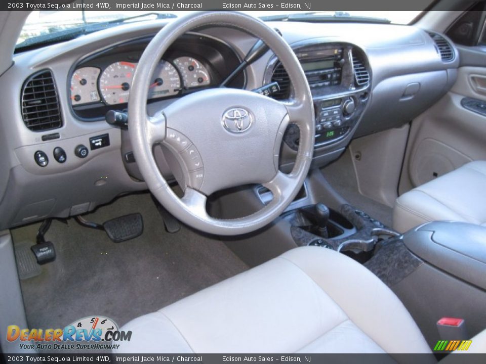 2003 Toyota Sequoia Limited 4WD Imperial Jade Mica / Charcoal Photo #15