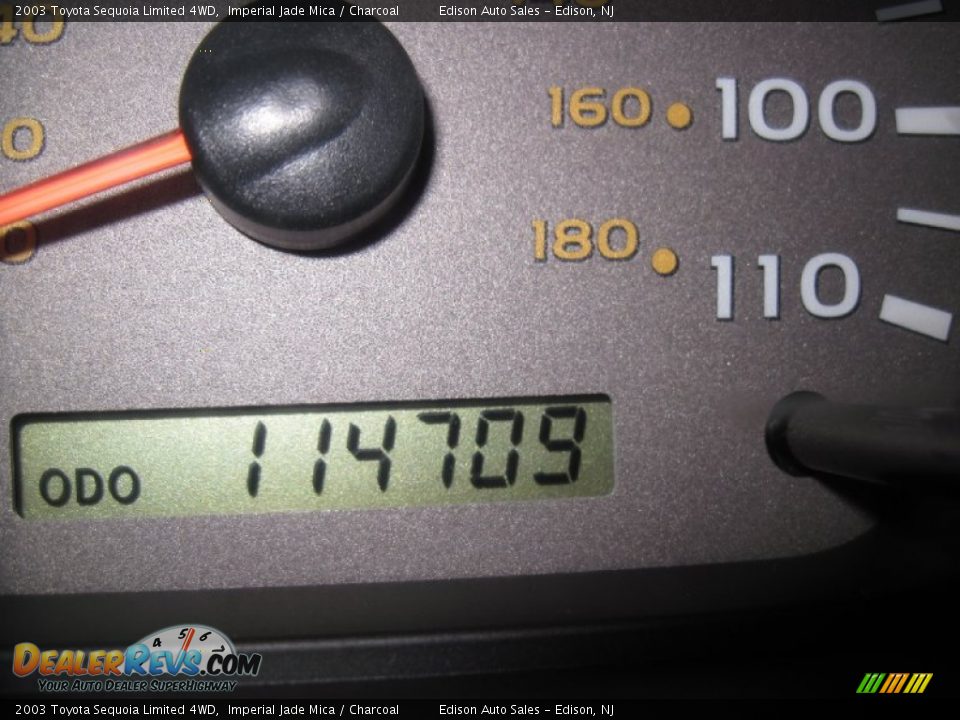 2003 Toyota Sequoia Limited 4WD Imperial Jade Mica / Charcoal Photo #27