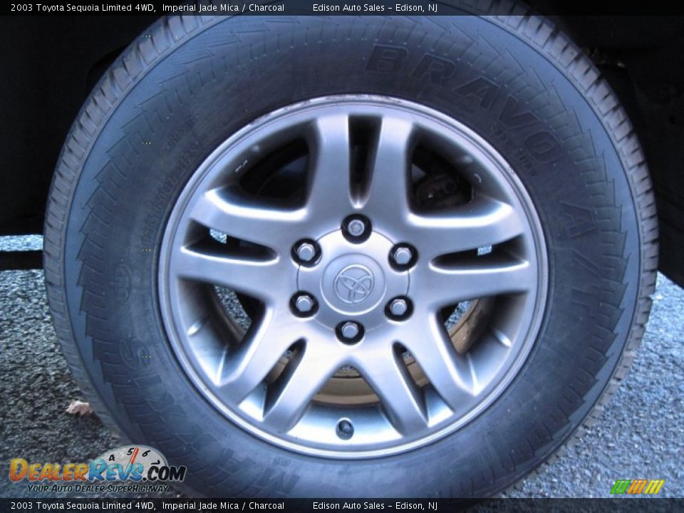 2003 Toyota Sequoia Limited 4WD Imperial Jade Mica / Charcoal Photo #33
