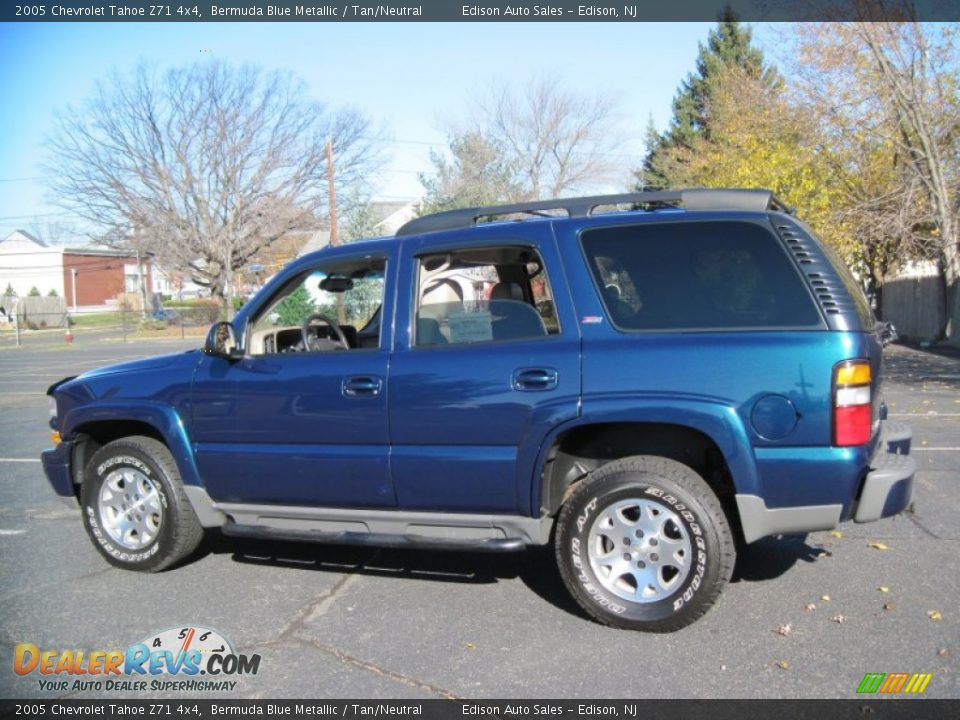 2005 Chevrolet Tahoe Z71 4x4 Bermuda Blue Metallic / Tan/Neutral Photo #4