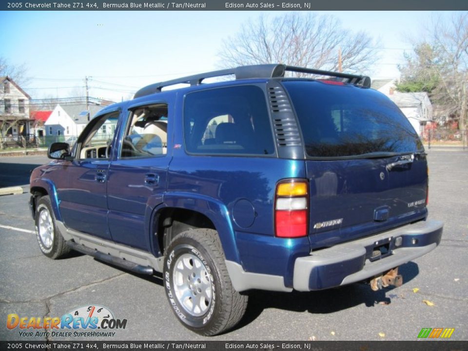 2005 Chevrolet Tahoe Z71 4x4 Bermuda Blue Metallic / Tan/Neutral Photo #5