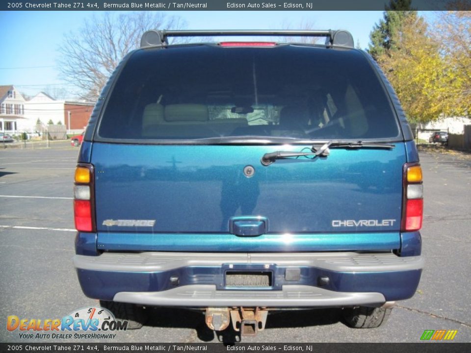 2005 Chevrolet Tahoe Z71 4x4 Bermuda Blue Metallic / Tan/Neutral Photo #6