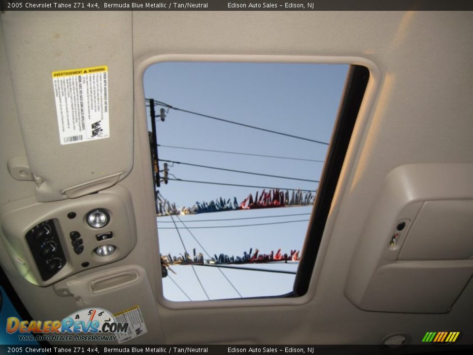 2005 Chevrolet Tahoe Z71 4x4 Bermuda Blue Metallic / Tan/Neutral Photo #13