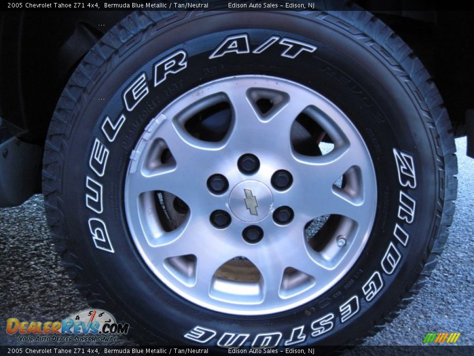 2005 Chevrolet Tahoe Z71 4x4 Bermuda Blue Metallic / Tan/Neutral Photo #32