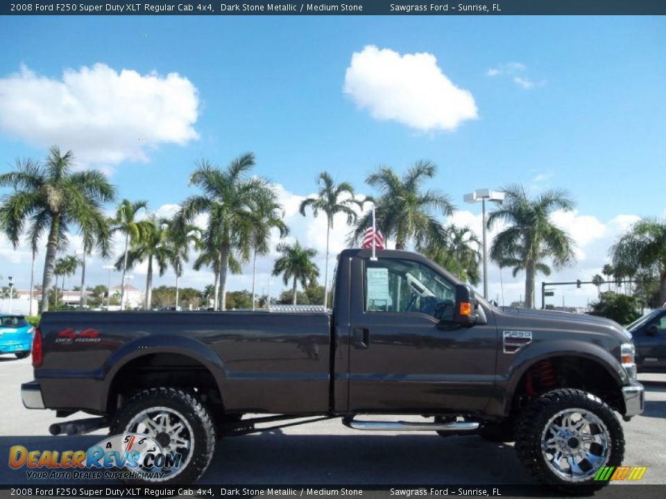 Dark Stone Metallic 2008 Ford F250 Super Duty XLT Regular Cab 4x4 Photo #5