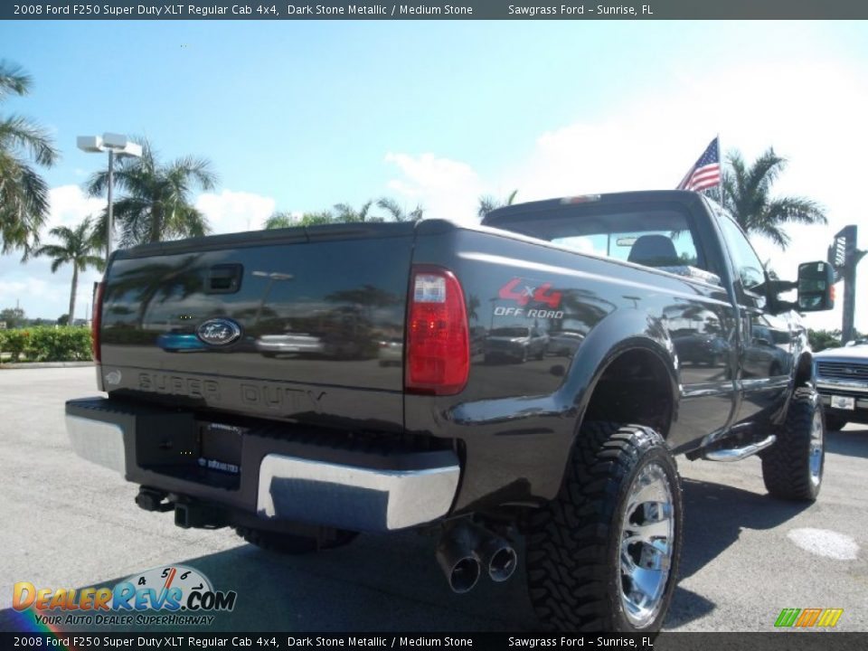 2008 Ford F250 Super Duty XLT Regular Cab 4x4 Dark Stone Metallic / Medium Stone Photo #6