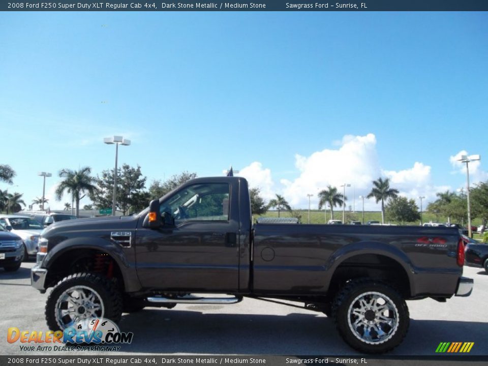 2008 Ford F250 Super Duty XLT Regular Cab 4x4 Dark Stone Metallic / Medium Stone Photo #12