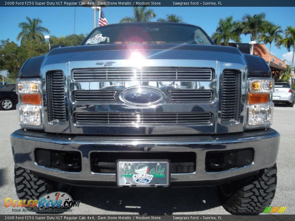 2008 Ford F250 Super Duty XLT Regular Cab 4x4 Dark Stone Metallic / Medium Stone Photo #15