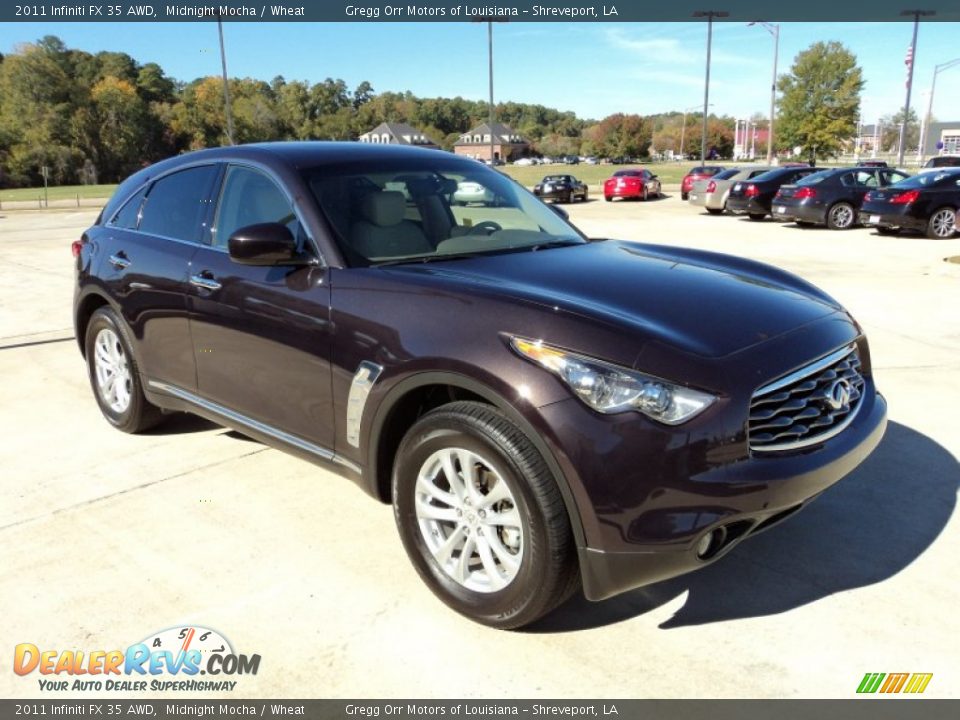 Front 3/4 View of 2011 Infiniti FX 35 AWD Photo #2