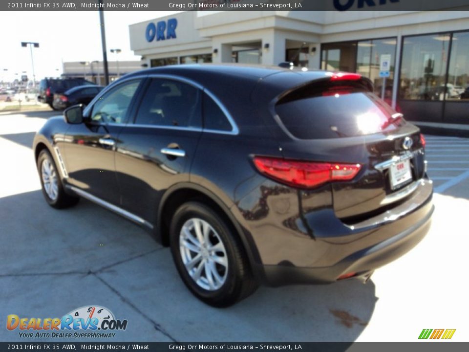 2011 Infiniti FX 35 AWD Midnight Mocha / Wheat Photo #4