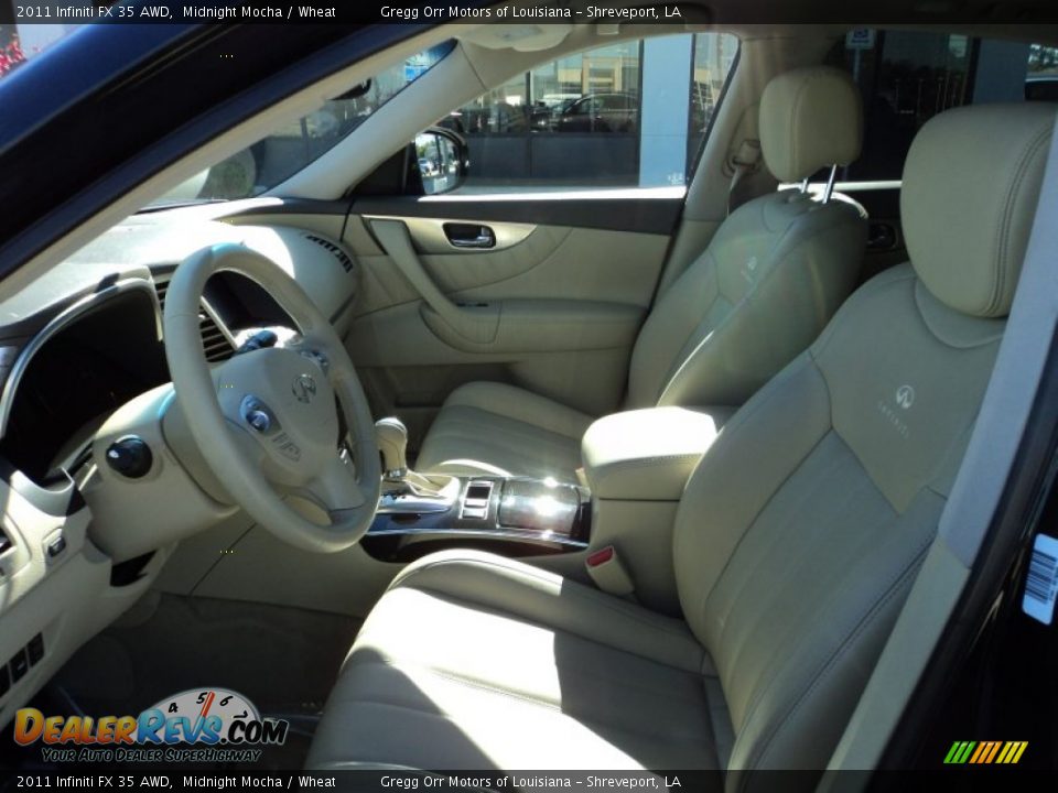 Wheat Interior - 2011 Infiniti FX 35 AWD Photo #16