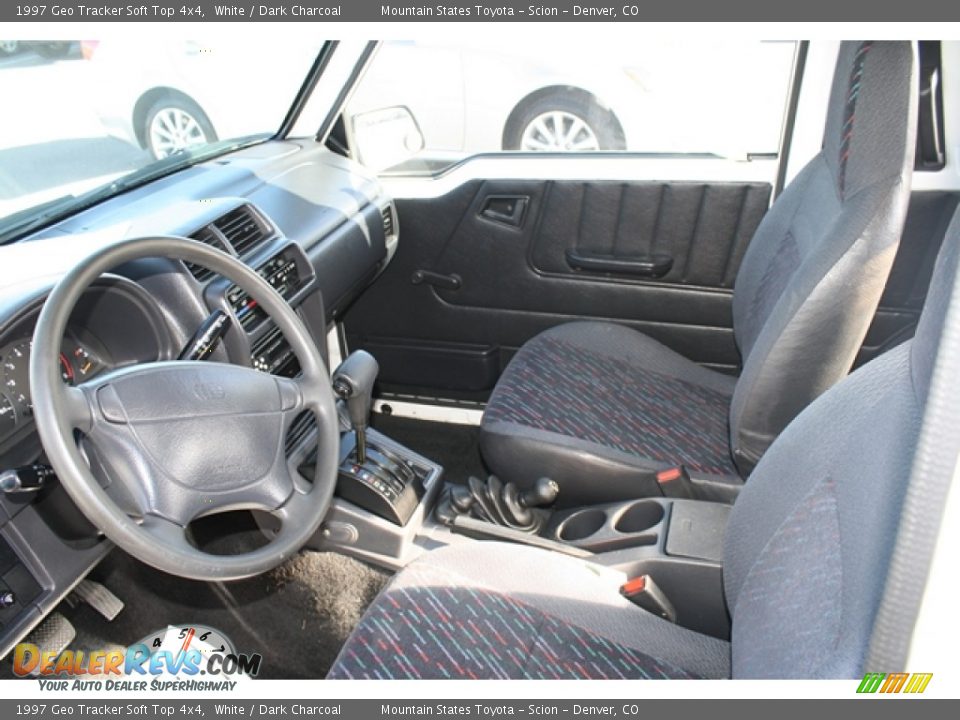 Dark Charcoal Interior - 1997 Geo Tracker Soft Top 4x4 Photo #3