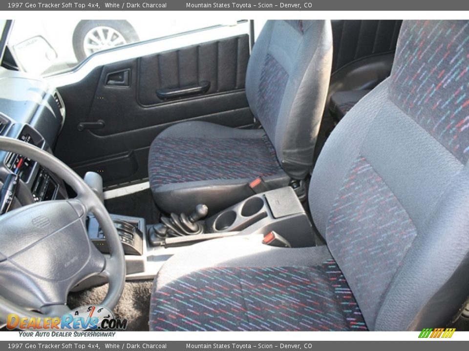 Dark Charcoal Interior - 1997 Geo Tracker Soft Top 4x4 Photo #6