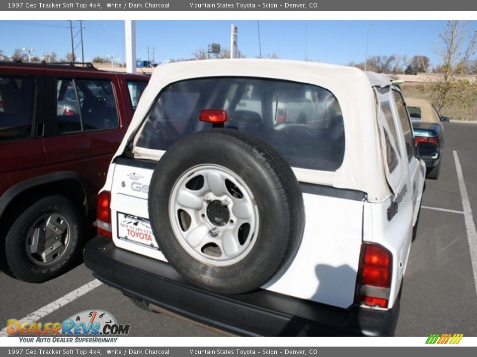 1997 Geo Tracker Soft Top 4x4 White / Dark Charcoal Photo #11