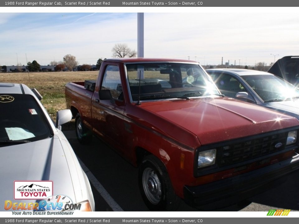 1988 Ford Ranger Regular Cab Scarlet Red / Scarlet Red Photo #1