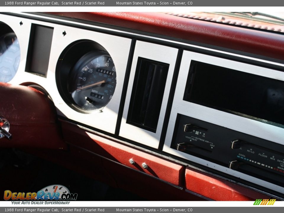 1988 Ford Ranger Regular Cab Scarlet Red / Scarlet Red Photo #8