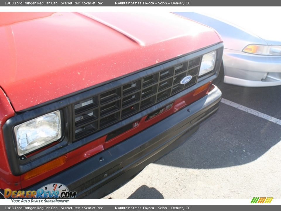 1988 Ford Ranger Regular Cab Scarlet Red / Scarlet Red Photo #14