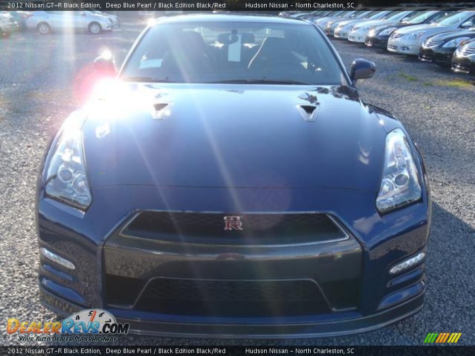 2012 Nissan GT-R Black Edition Deep Blue Pearl / Black Edition Black/Red Photo #5