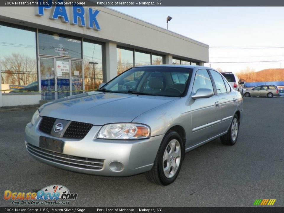 2004 Nissan Sentra 1.8 S Molten Silver / Sage Photo #1