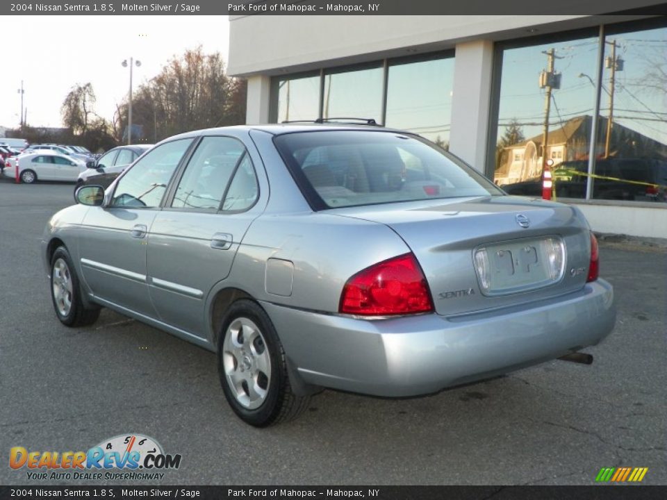 2004 Nissan Sentra 1.8 S Molten Silver / Sage Photo #4