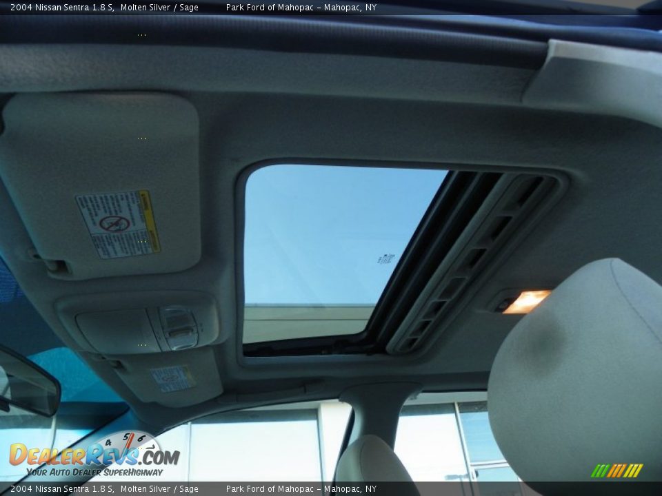 2004 Nissan Sentra 1.8 S Molten Silver / Sage Photo #14