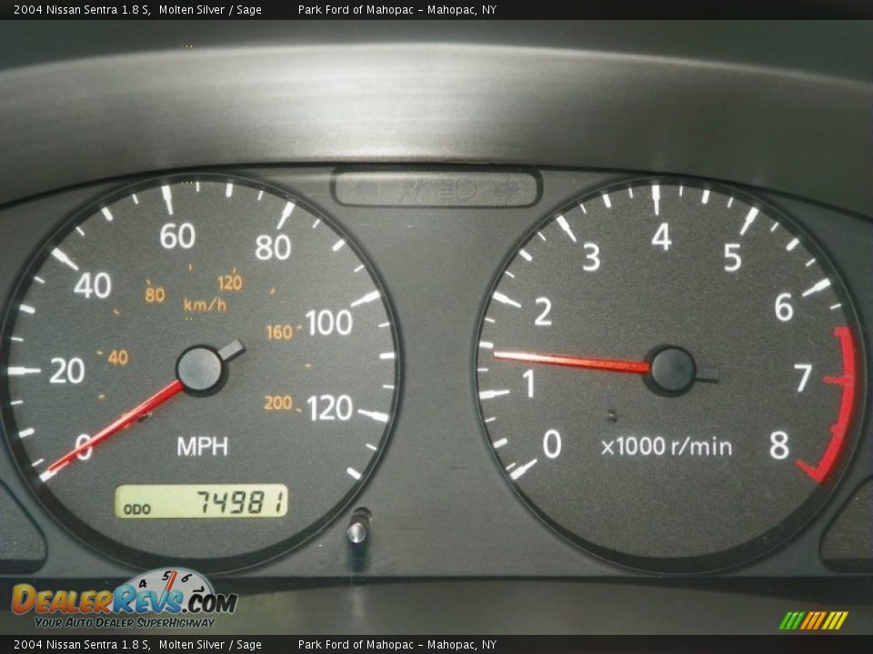 2004 Nissan Sentra 1.8 S Gauges Photo #15
