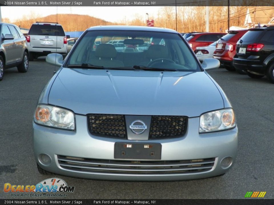 2004 Nissan Sentra 1.8 S Molten Silver / Sage Photo #20