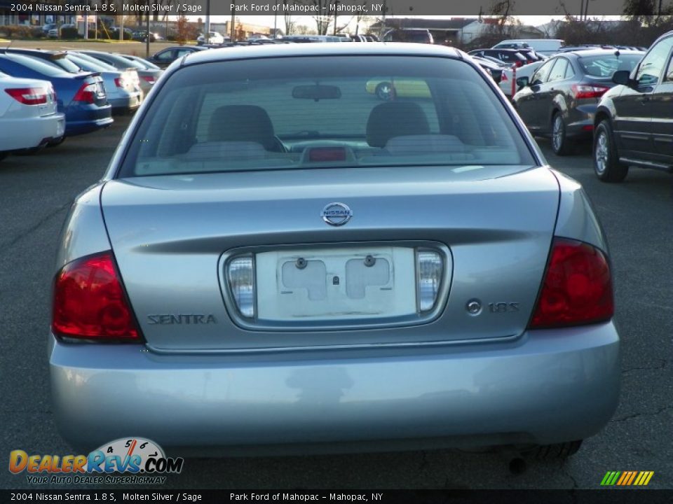 2004 Nissan Sentra 1.8 S Molten Silver / Sage Photo #21