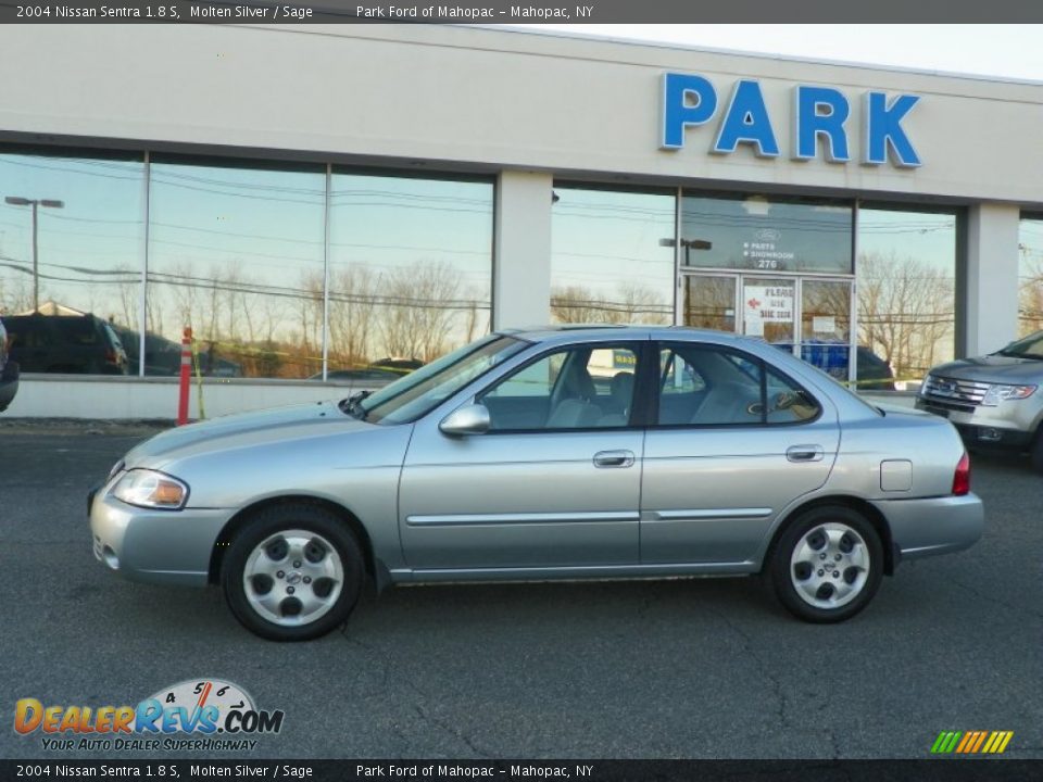2004 Nissan Sentra 1.8 S Molten Silver / Sage Photo #22