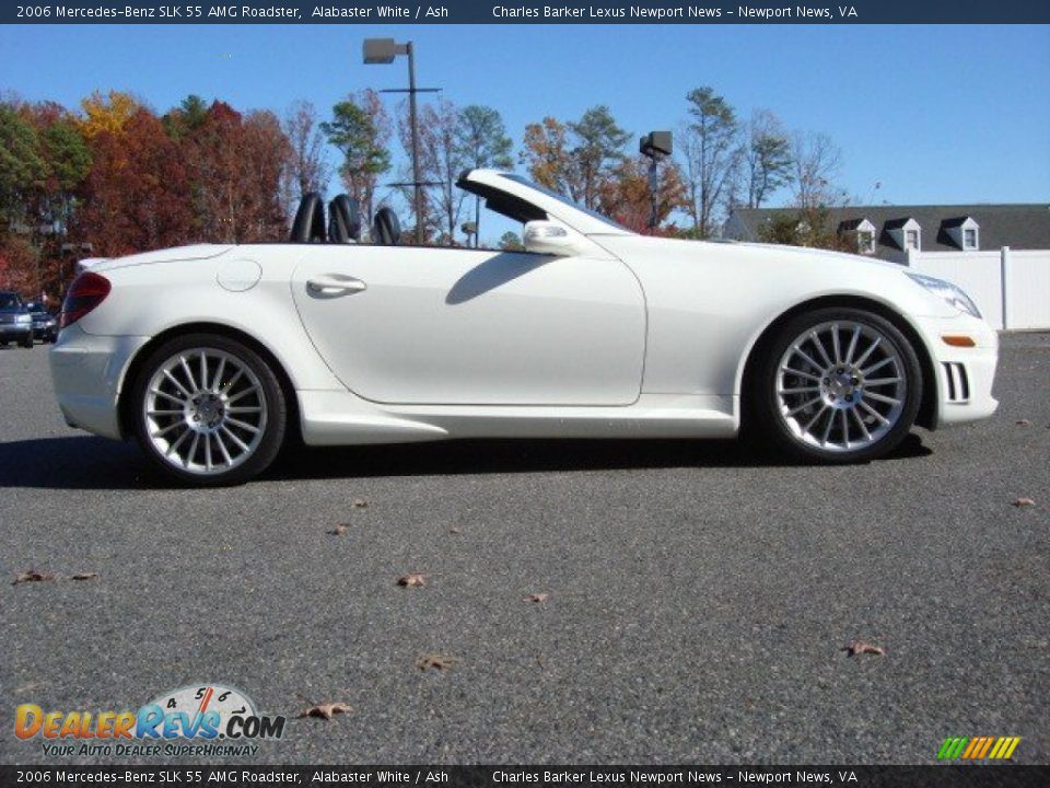 Alabaster White 2006 Mercedes-Benz SLK 55 AMG Roadster Photo #3