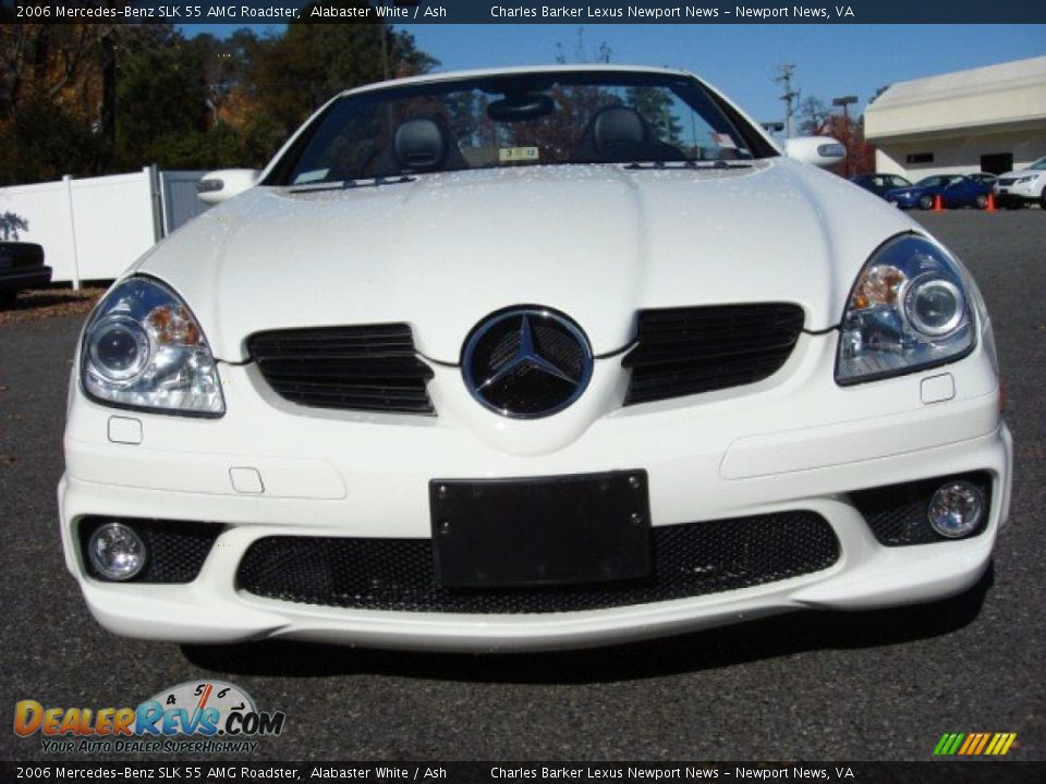Alabaster White 2006 Mercedes-Benz SLK 55 AMG Roadster Photo #8