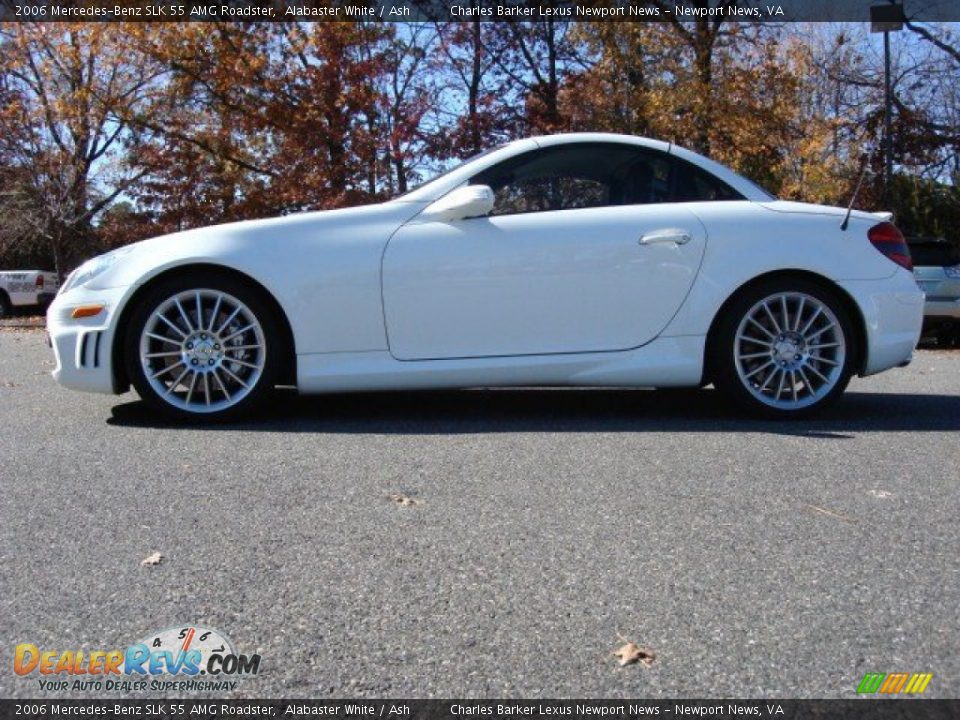 Alabaster White 2006 Mercedes-Benz SLK 55 AMG Roadster Photo #29