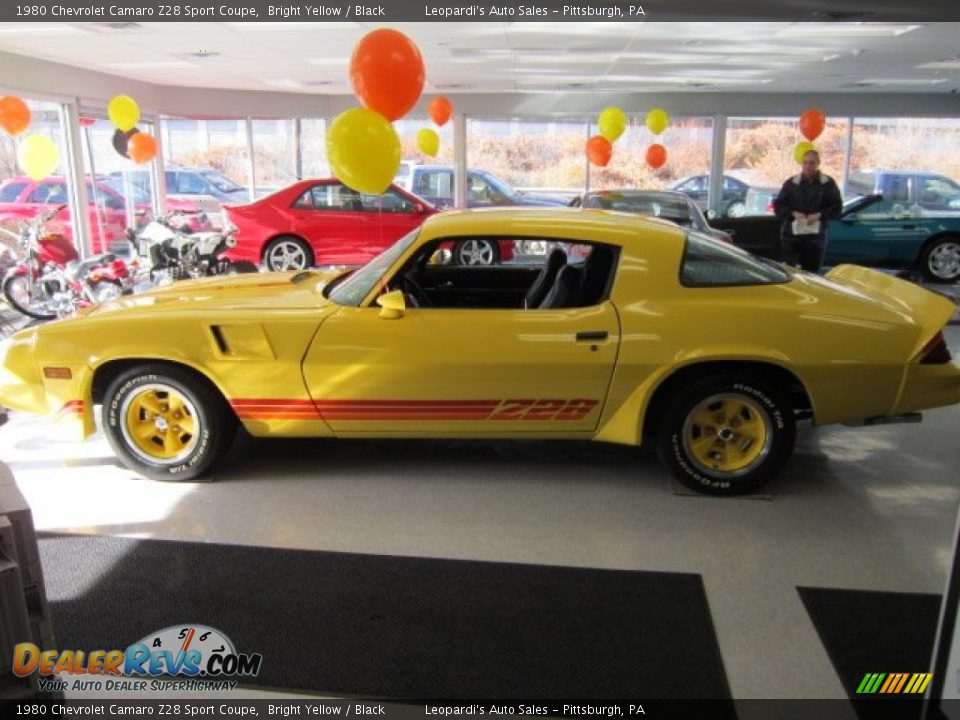 Bright Yellow 1980 Chevrolet Camaro Z28 Sport Coupe Photo #2